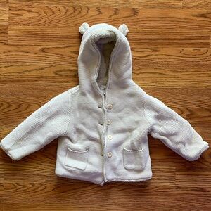 Baby gap bear Sherpa hoodie - 18-24m - used